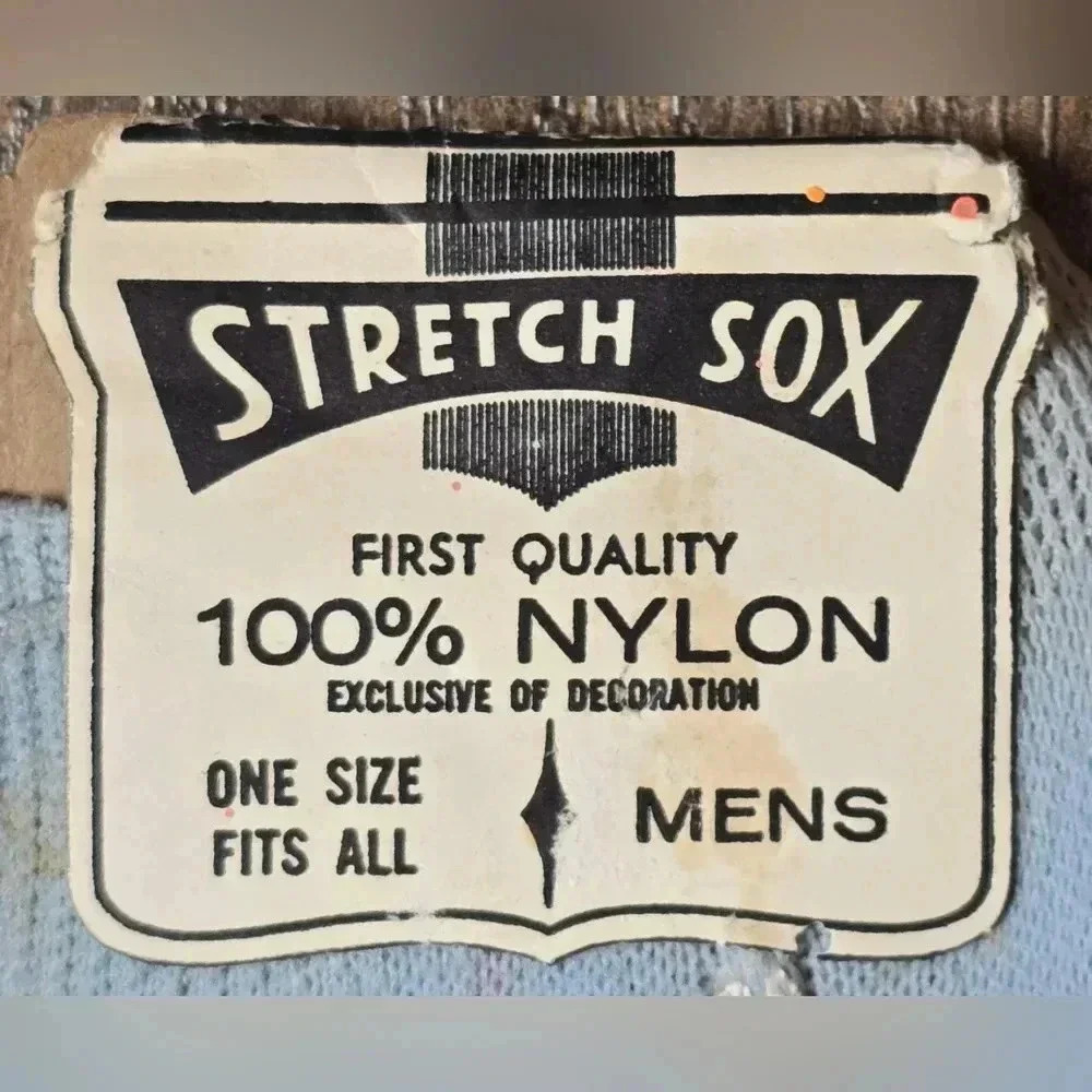 NOS Vintage MCM Men's Nylon Stretch Sox Socks Dead Stock - Picture 3 of 4